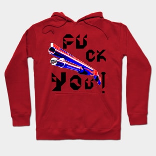 Fuck You, v. Black Text Hoodie